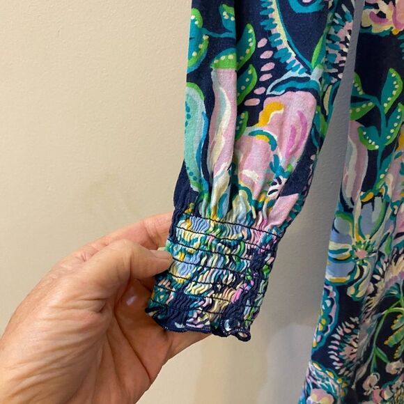 Lilly Pulitzer Mini Dian Long Sleeves Dress Kids Size XL 12-14 - Picture 2 of 7